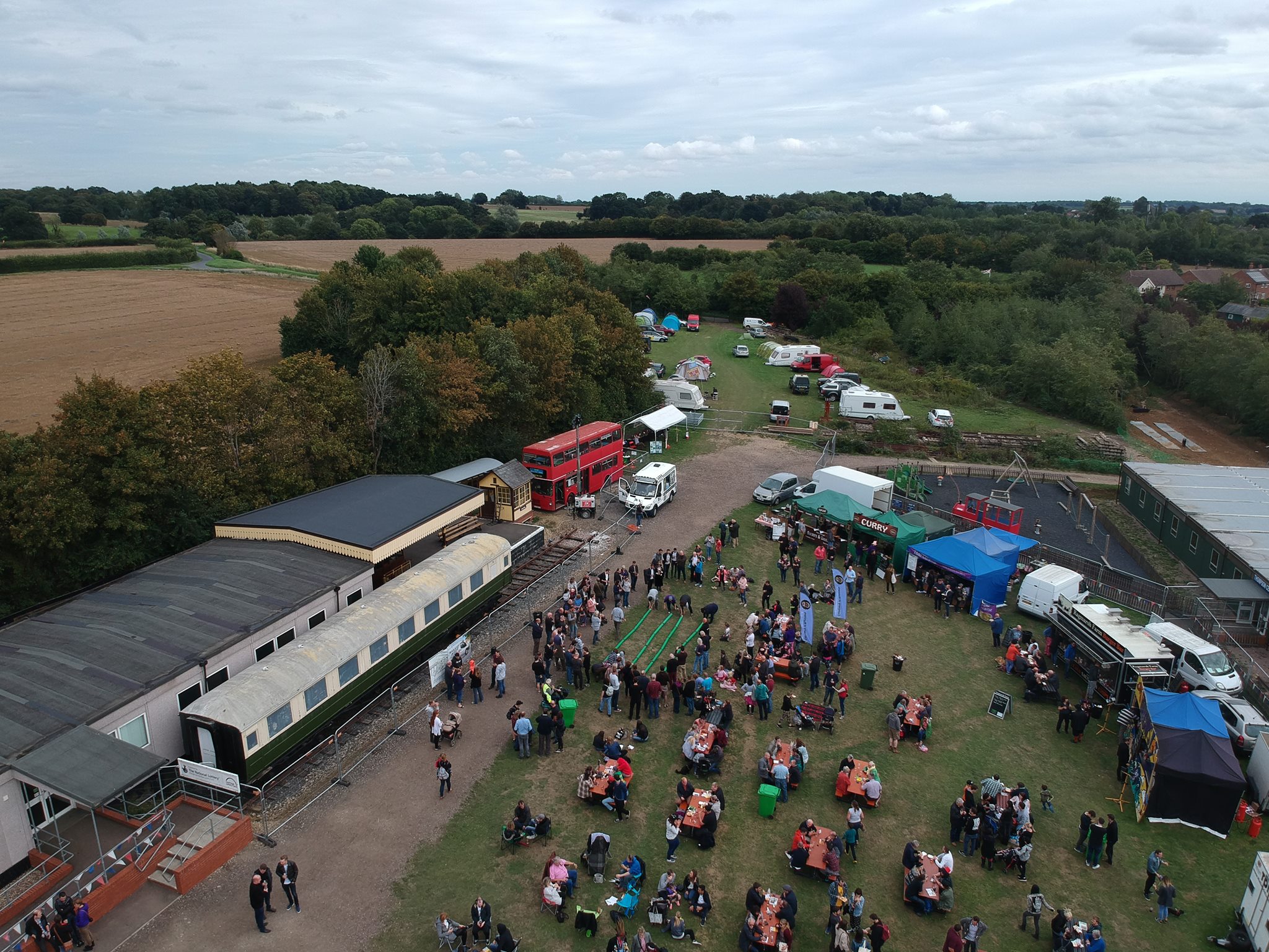 Chappel Beer Festival - crowds enjoying the event